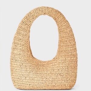Universal Thread - Casual Raffia Shoulder Bag,  Beige, NWT!